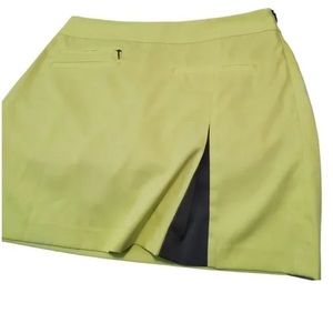 Annika Cutter And Buck Tennis Golf Activewear Quik Dry Skorts Yellow 6 w…